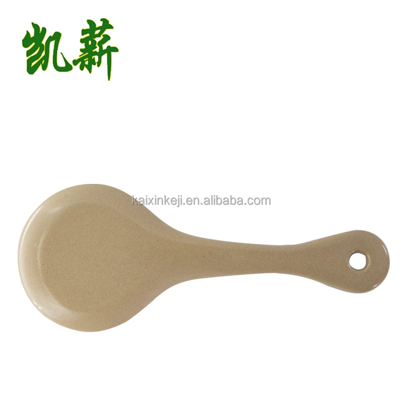 Long handle family dining room rice husk bamboo fiber cooking spoon ladle set kitchen
