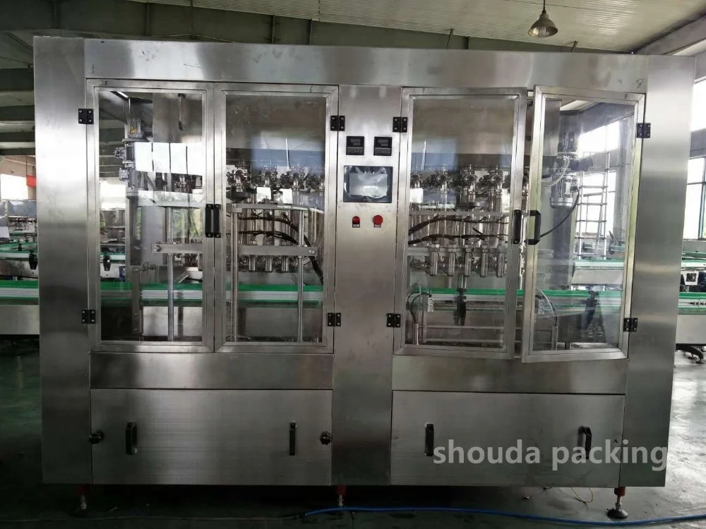 Automatic tomato ketchup bottle filling capping and labeling machine
