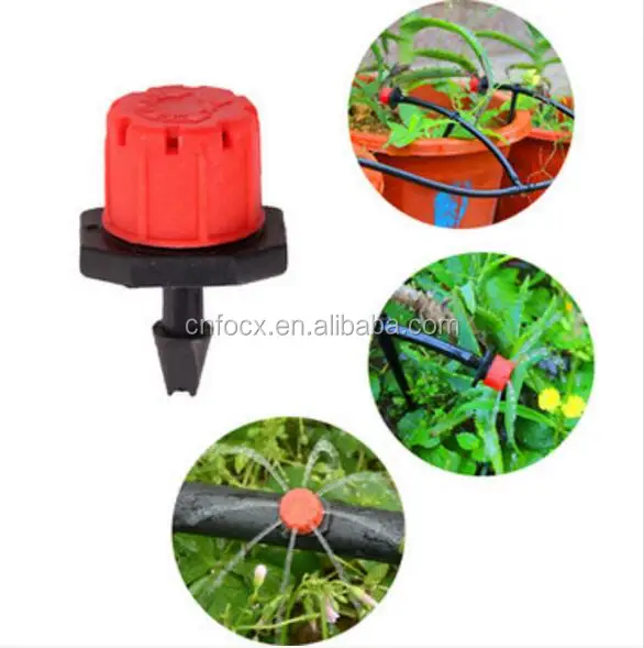 8 Outlets Red Drip Adjustable Flow Dripper Micro Sprinklers / irrigation micro sprinkler