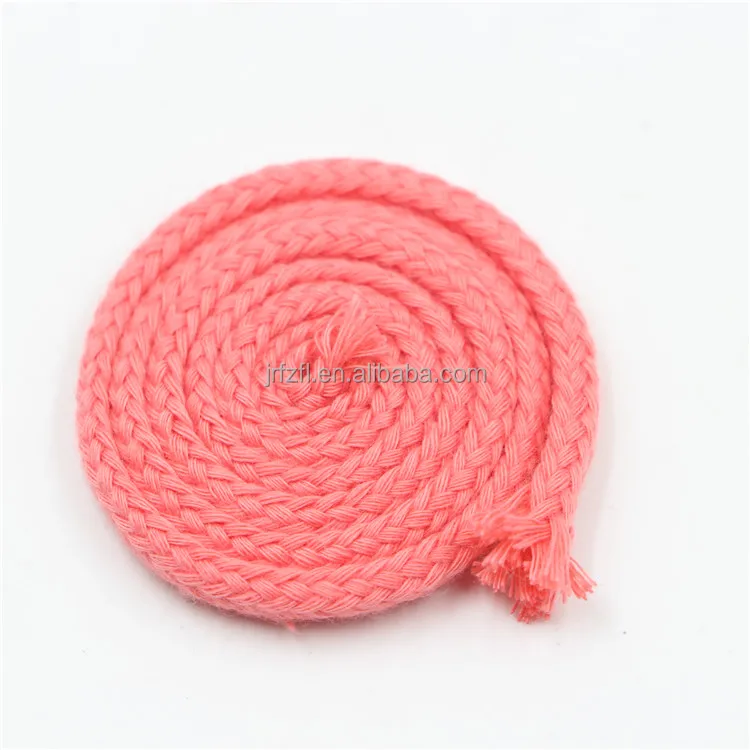 Wholesale customized braided cotton rope for garments accessory