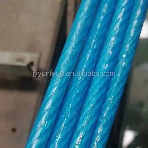 6 мм PA/PU/PVC/нейлон/ПП оцинкованный стальной трос, кабель из нержавеющей стали