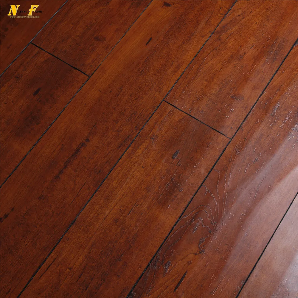 Competitive price handscraped HDF wooden 12mm laminate flooring