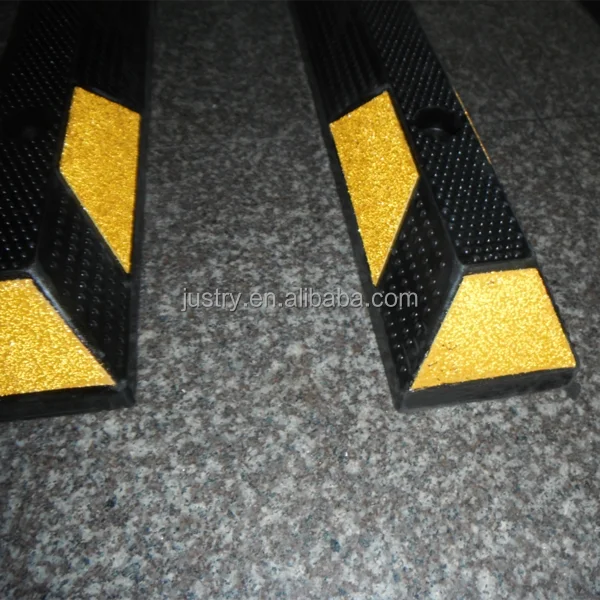China low price Rubber Wheel Stop Parking Curb block