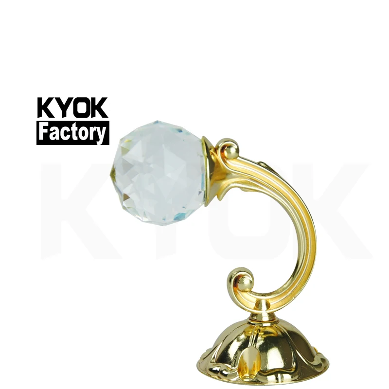 KYOK superior quality curtain walls accessories shower curtain hooks ,luxurious curtain tiebacks hook