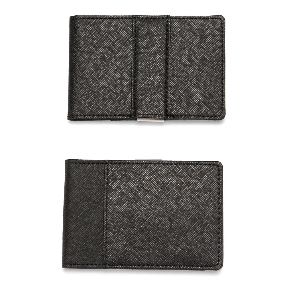 Минималистичный держатель для кредитных карт MW1136 из нержавеющей стали, тонкий мужской кошелек из искусственной кожи с зажимом для денег и Rfid-защитой