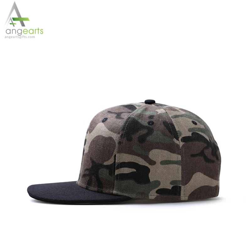 Wholesale custom multi color baseball cap without logo blank snapback hat fashion camouflage hip-hop cap