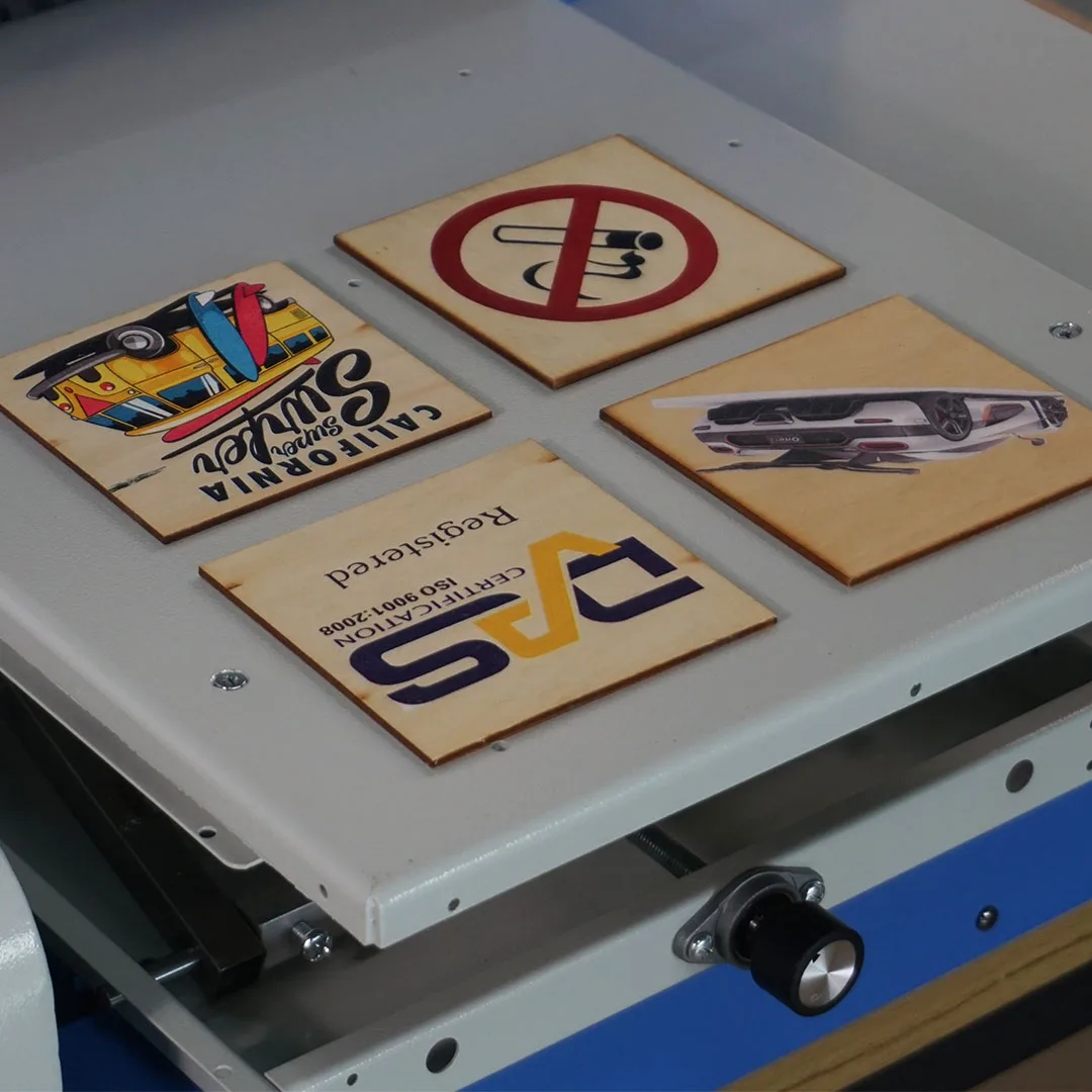 wooden sign plate printing with Neixo A3 size wood uv printer