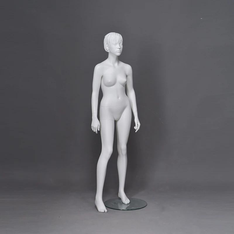 Full body realistic face size shop decorative used female teen child teenage girl mannequin