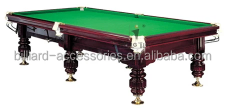 New 12ft Solid Wood Natural Slate Billiards Snooker Table