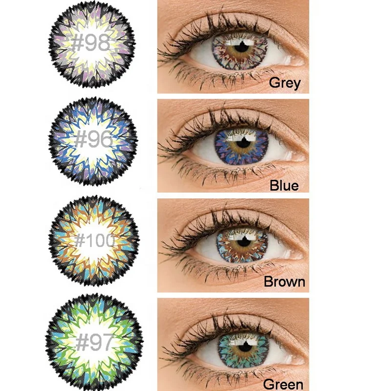 
Vanilla milkshake yearly use wholesale lenses color fancy look private label contact lenses 