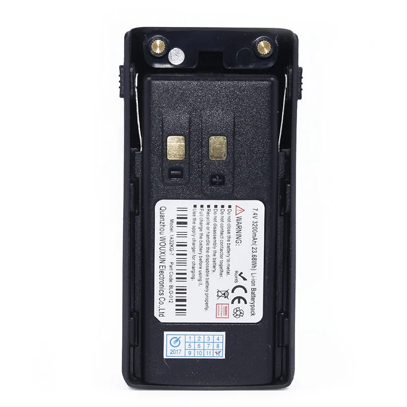 Wouxun DC 7 4 V высокой емкости 3200 мАч (23.68Wh) запасной литий-ионная аккумуляторная батарея для зарядки Ноута и сотового телефона двухстороннее радио KG-UV9D плюс иди болтай Walkie Talkie