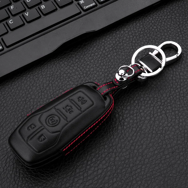 
4d heat setting Design Key Fob Cover Case protector Edge F150 Explorer 2015 2016 Mustang MKZ MKC MKX M3N-A2 with 5 Buttons 