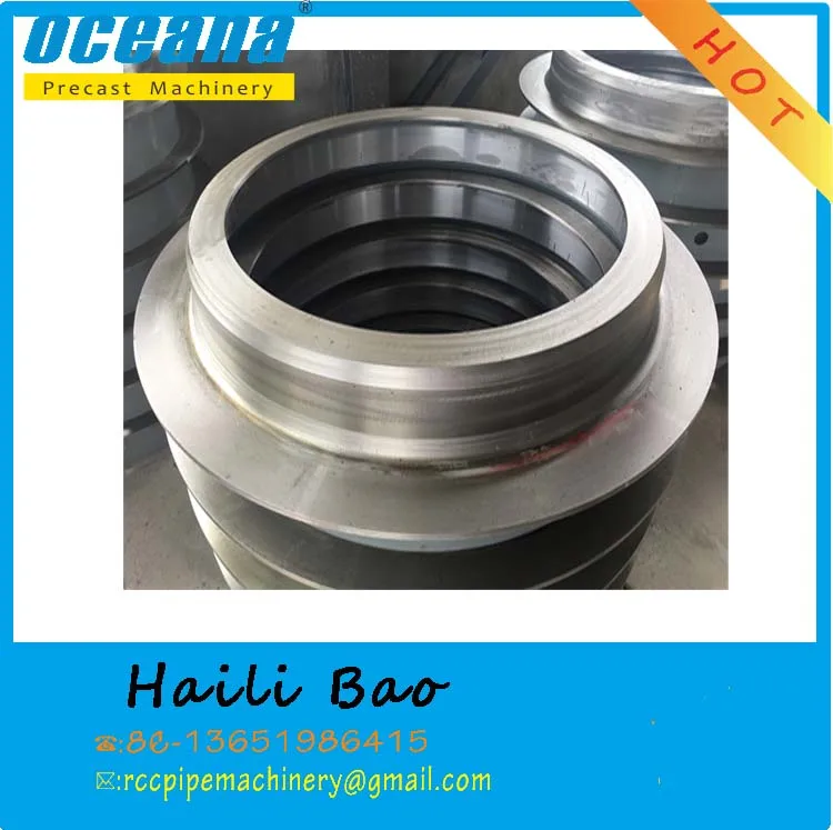 Вертикальная вибрационная машина для литья бетонных труб, две станции