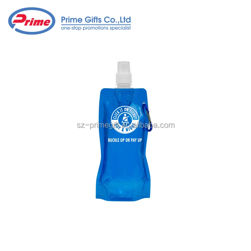Foldable Water Bottle Hot Selling Customize Logo High Quality Plastic Camping PE Minimalist Unisex Sustainable 1pc/poly Bag