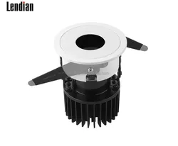 Оптовая продажа, кольцо для освещения круглой формы, коммерческое освещение для отелей, 6 Вт, 9 Вт, 12 Вт, светодиодная черная поверхность, приглушаемый настенный светильник