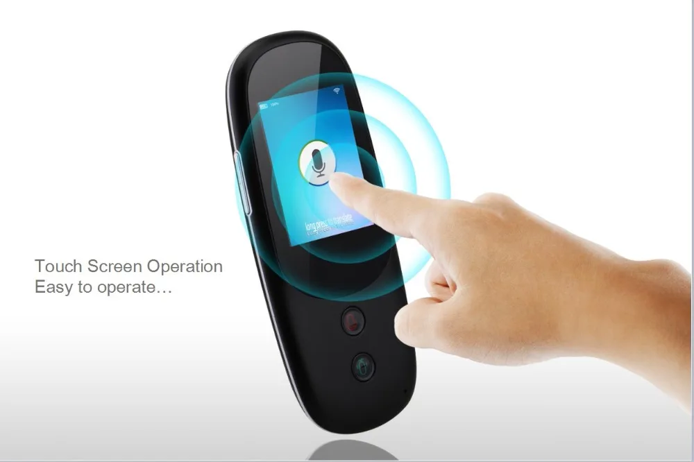  Cheap price WeChip Wifi portable instant voice translator 41 languages simultaneous translating device with touch panel