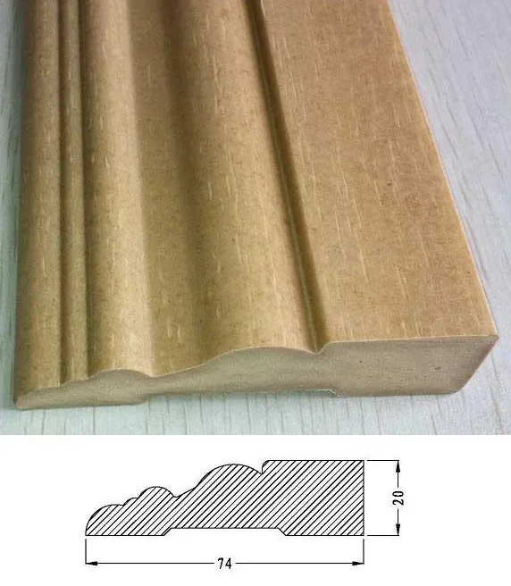 Solid WPC PVC exterior door jamb door casing