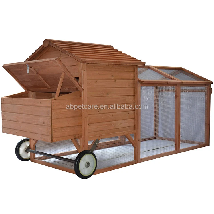 Wheeled Tractor Hen House Chicken Coop w/ Run