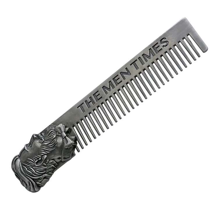 Hot sale new fashion beard metal comb shaping beard comb for mens care