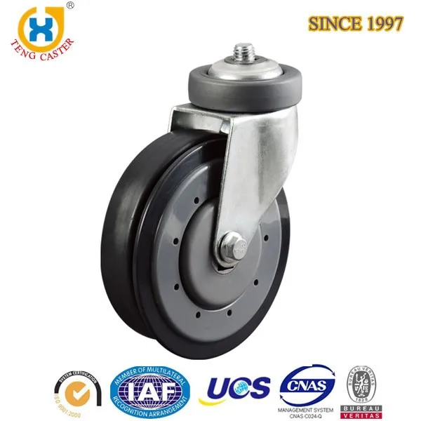 125mm supermarket shopping cart castor TUV Certificated wheel