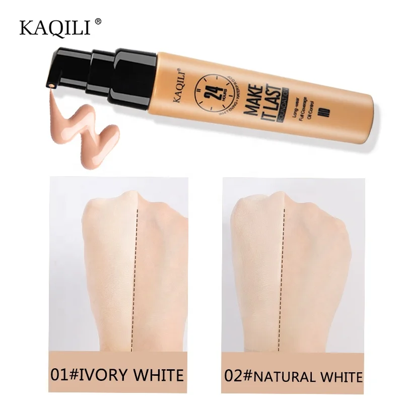 Kaqili Oem professional full coverage waterproof liquid makeup foundation private label liquid BB cream