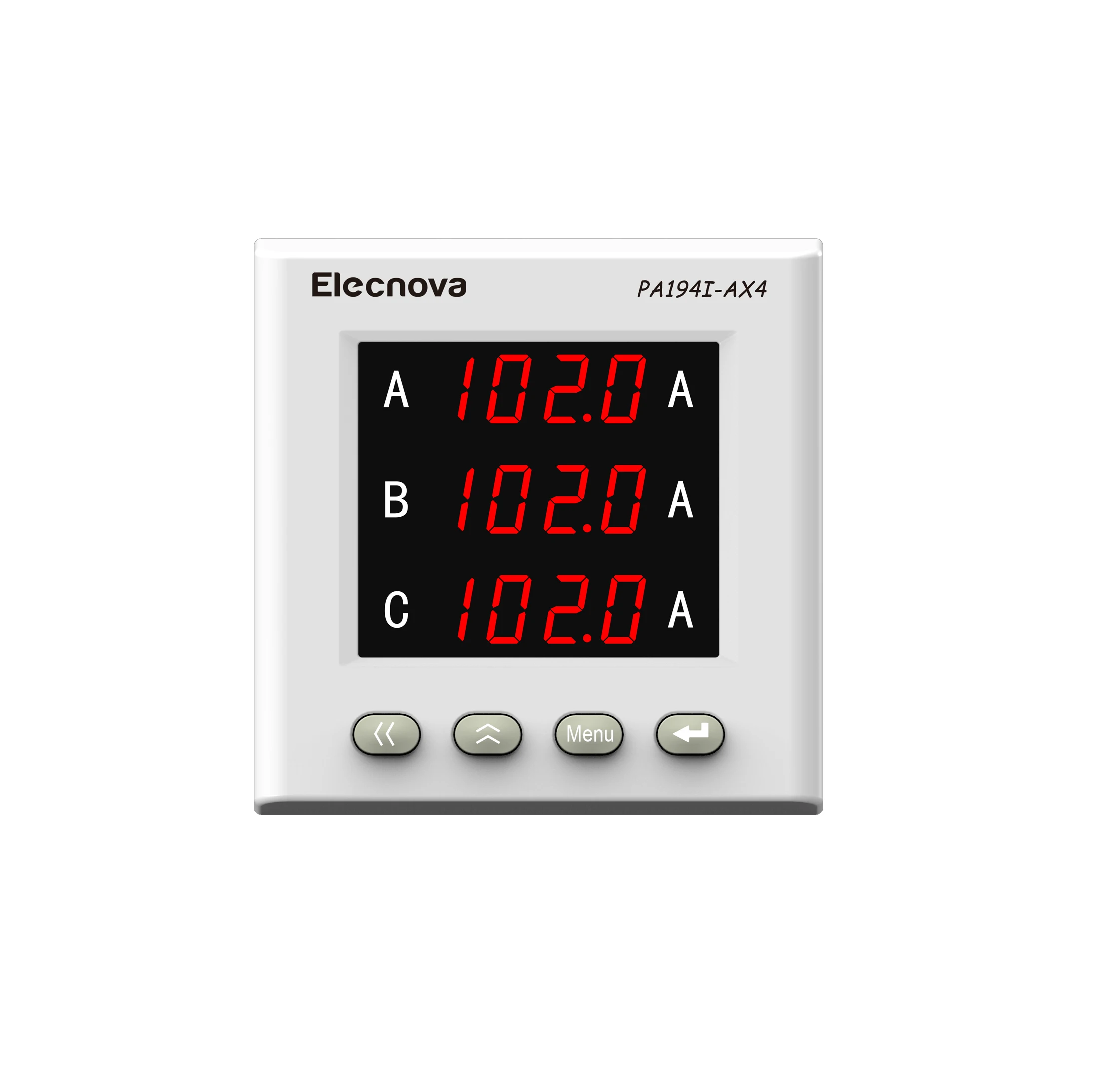 PA194I-AX4 74*74mm high precision three phase LED digital display AC ampere meter