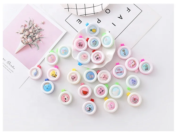 Wholesale cartoon solid mosquito repellent buckle child baby mosquito repeller for indoor outd pregnant mosquito repellent clip