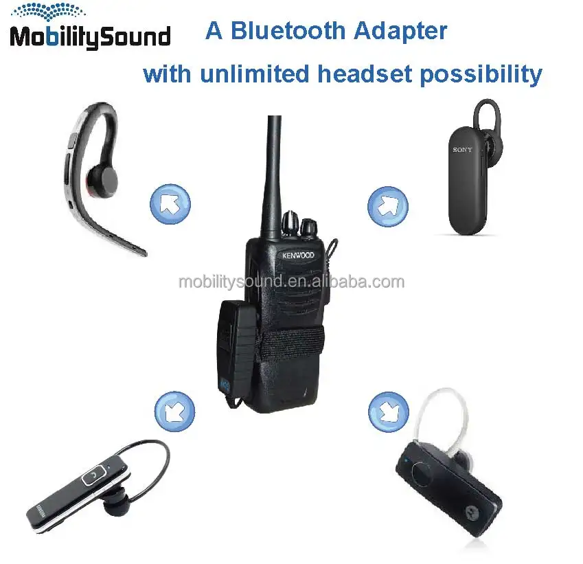 Audio Dongle for Kenwood 2-pin connector radio