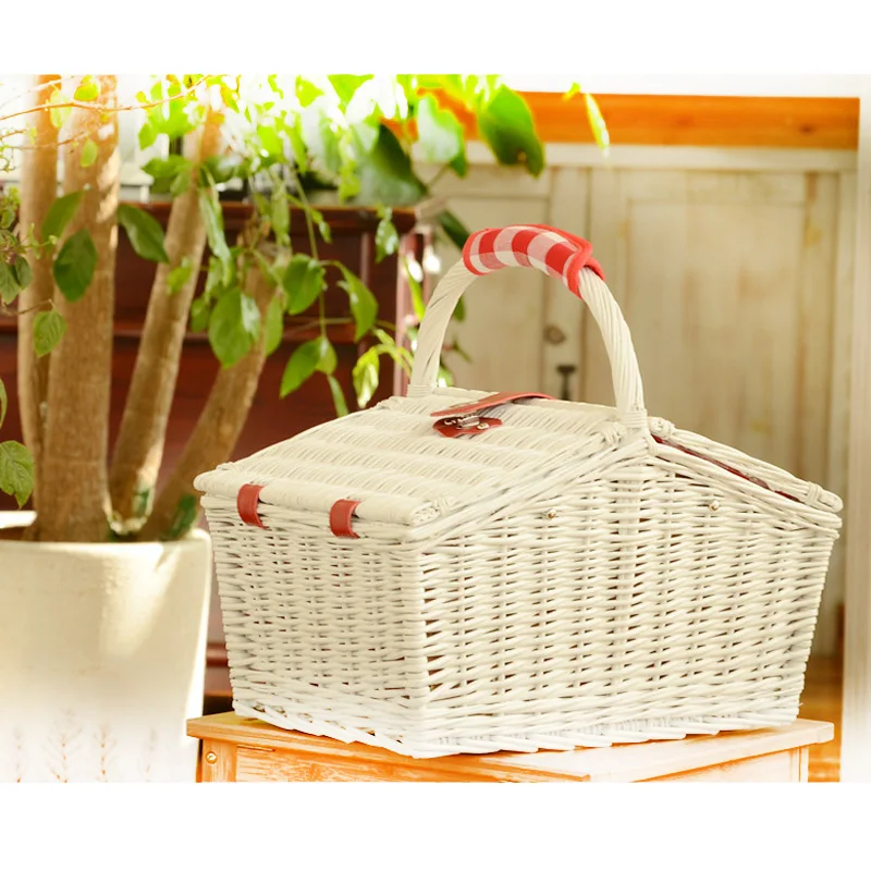 wholesale China Suppliers willow picnic basket by wicker bamboo