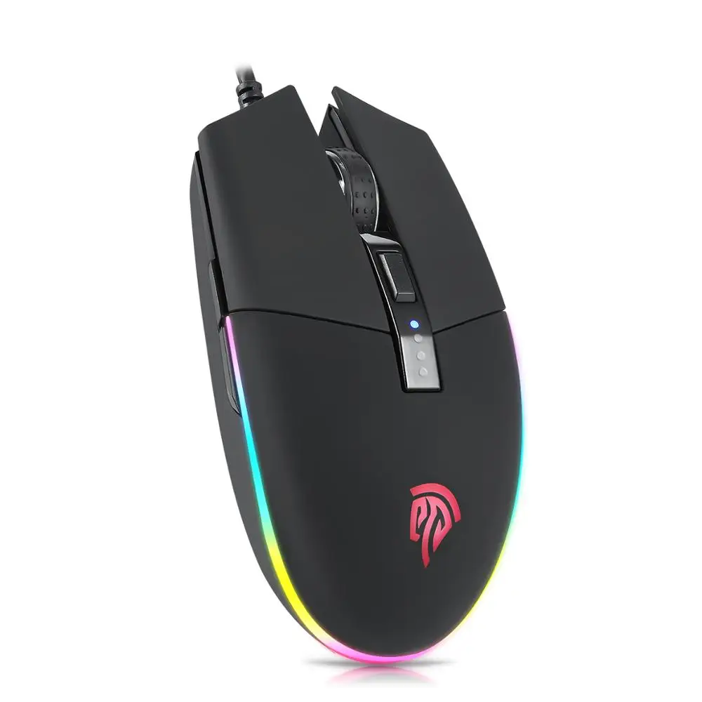 Проводной RGB с 16,8 миллионов вариантов цвета 5 программируемые кнопки игровой мыши