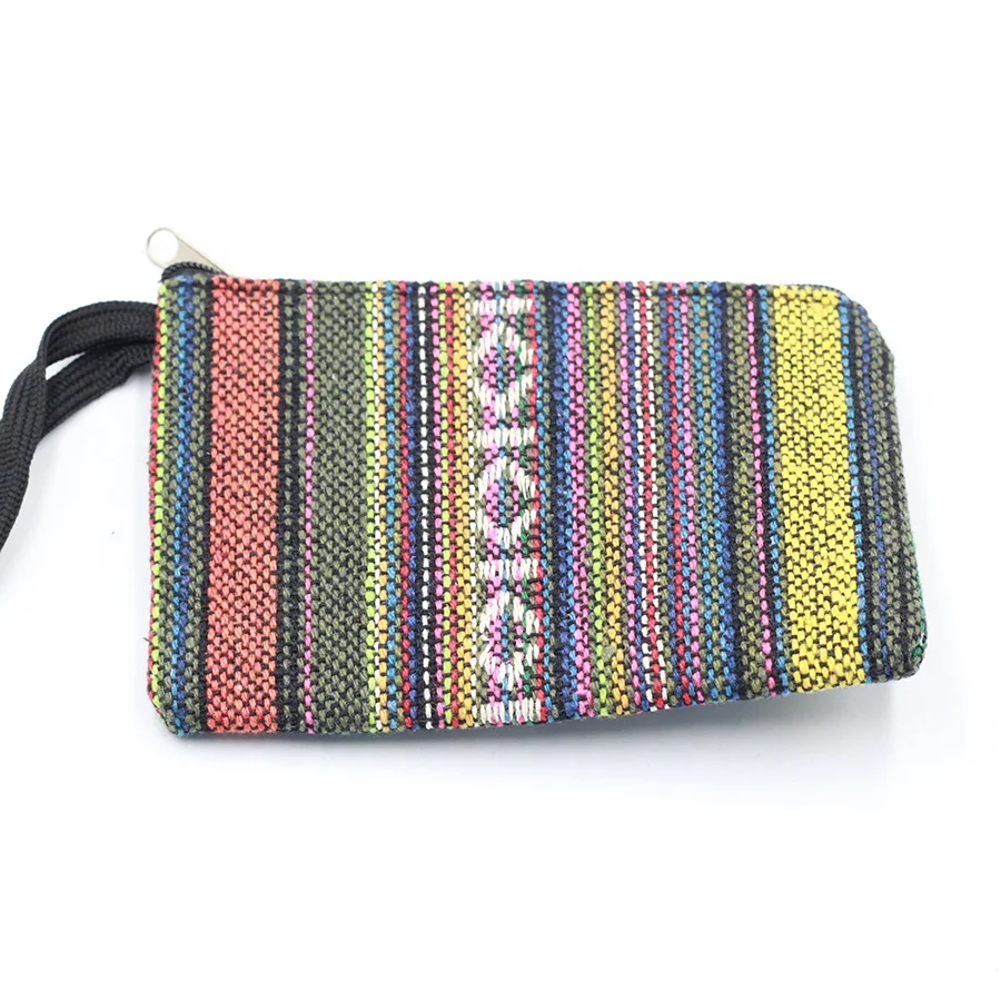 Cheap Factory Price Custom National Customs Pattern Coin Purse Canvas Ladies Mini Purse