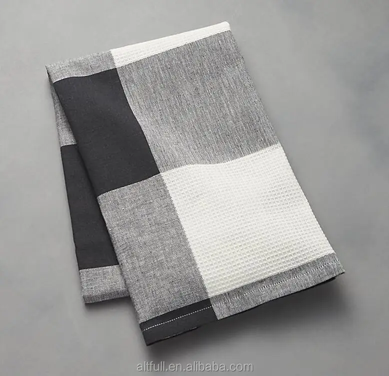 
Manufacturer China 100% cotton waffle yarn dyed Kitchen towel Tea towel 