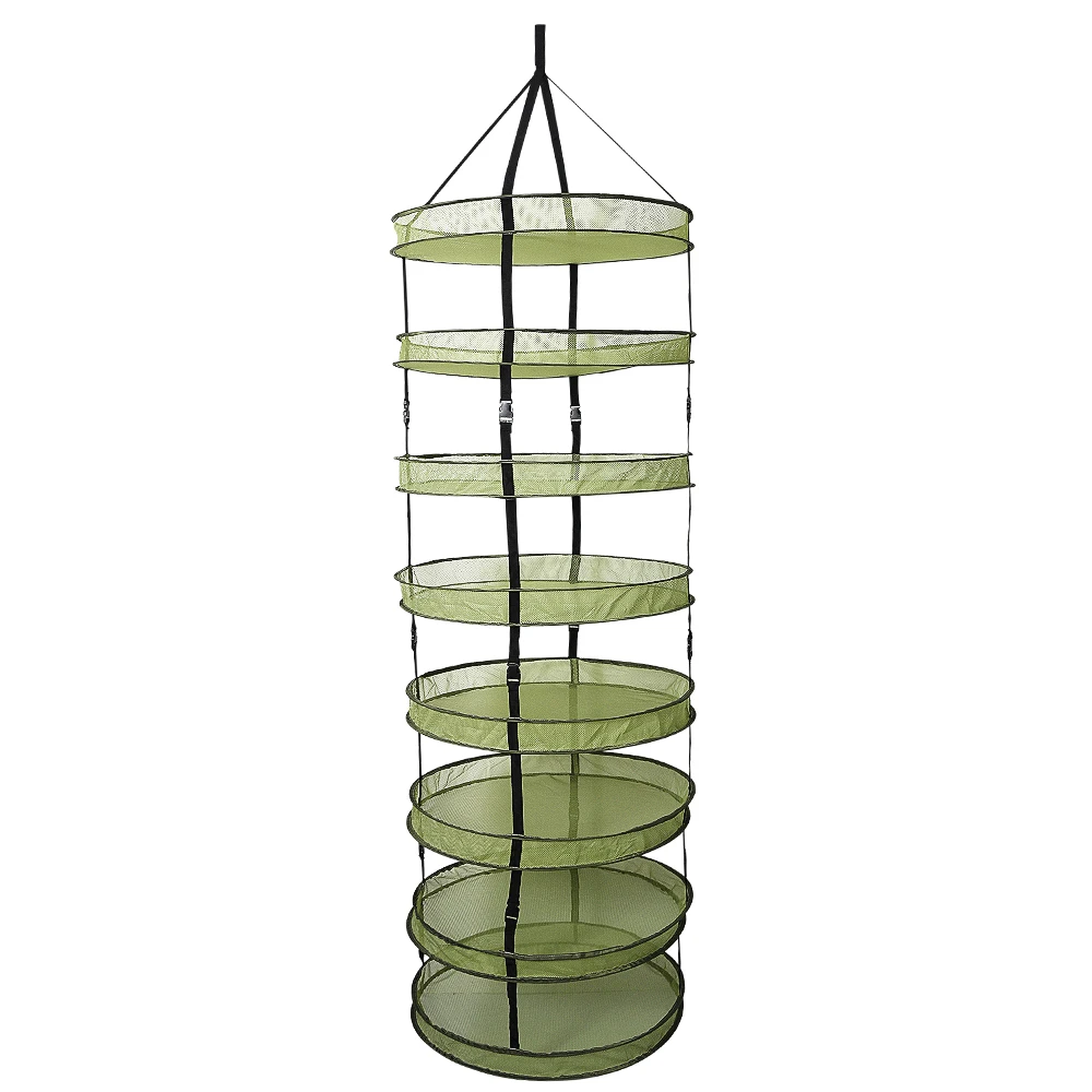 8 layer  hydroponic greenhouse plant drying net dry rack