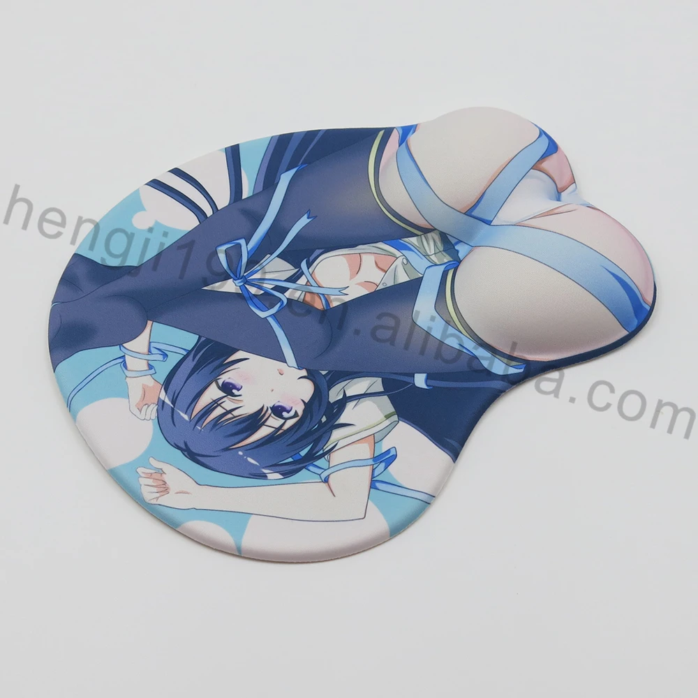 Cartoon Open Hot Sexy Girl Full Photo Silicone 3D Big Ass Hip Wrist Rest Mouse pad