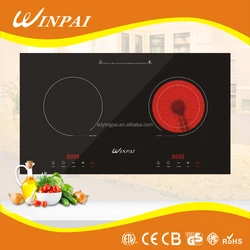 Fashion 2 Plate Burners Stove Infrared Cooktop Electronic Ceramic Cooker Built-in Double Induction Radiant Cooker