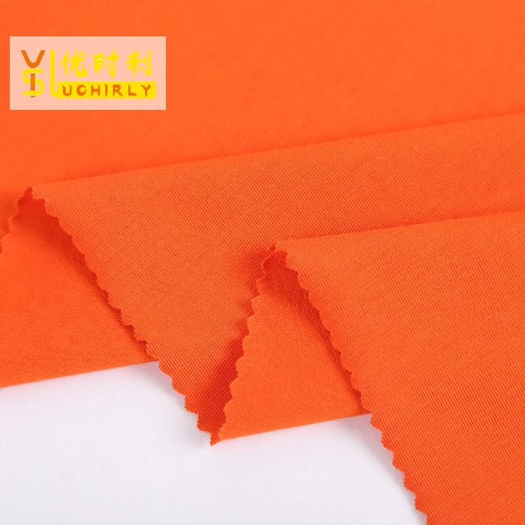 
China supplier soft 100 cotton spandex single jersey knitted fabric 