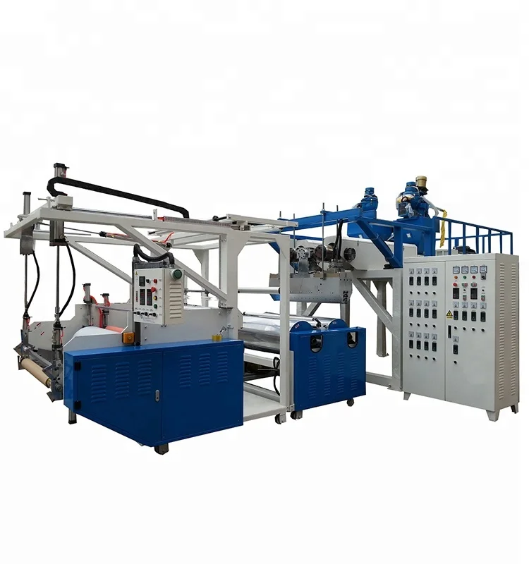 Low cost CPE TPE PE stretch film making machine