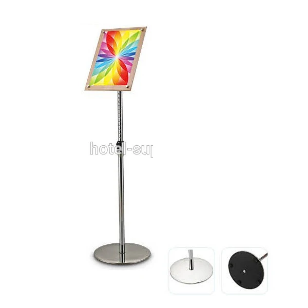 floor display menu metal frame stand