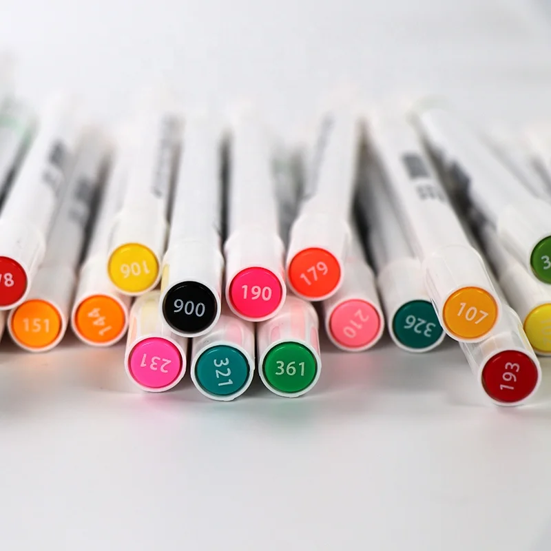 
24 Assorted colors dual tip fine art marker box 