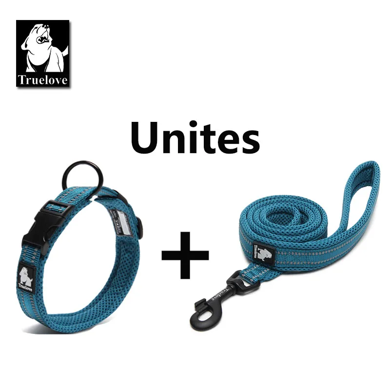 Truelove wholesale nylon pet leash reflective adjustable soft no pull outdoor accessories large dog leash