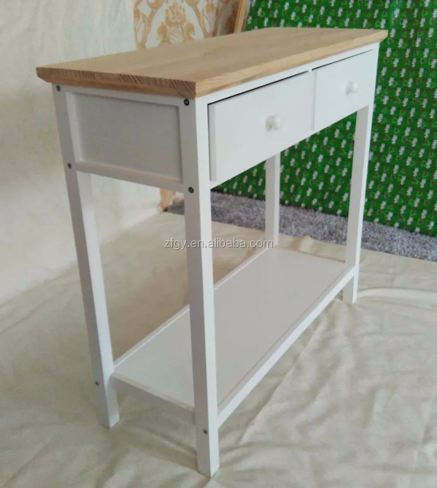 Wood chinese white console table for UK market