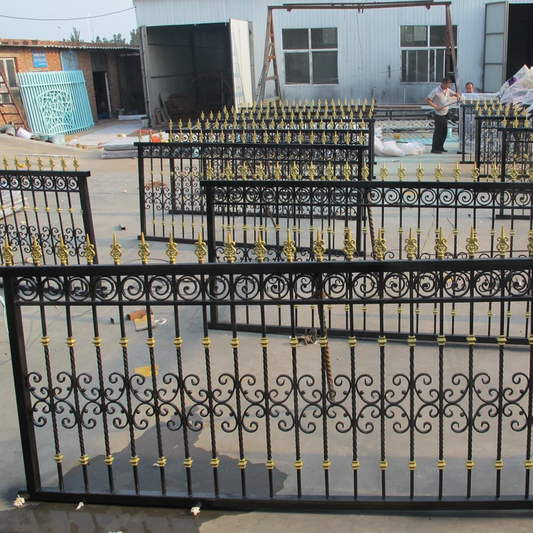 Bespoke Wrought iron garden steel grills metal fence design for project