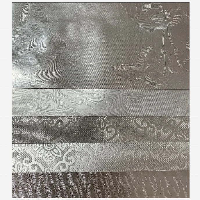 
factory box wrapping paper silver embossed metallic paper 