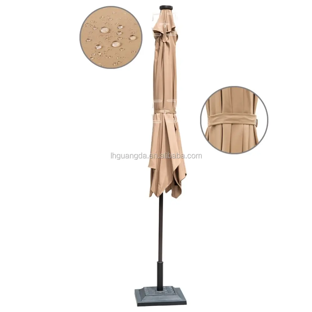 
solar light umbrella led umbrella crank umbrella 