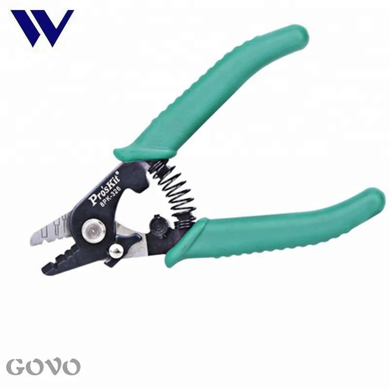 Proskit 8PK-326 tri-hole optical fiber stripper fiber optic cable stripper