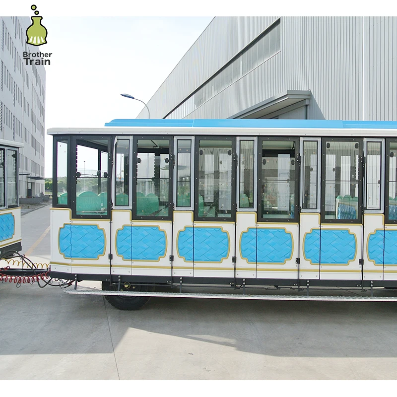 
Passenger Capacity 35seats Enclosed automatic door railway train locomotive sale 