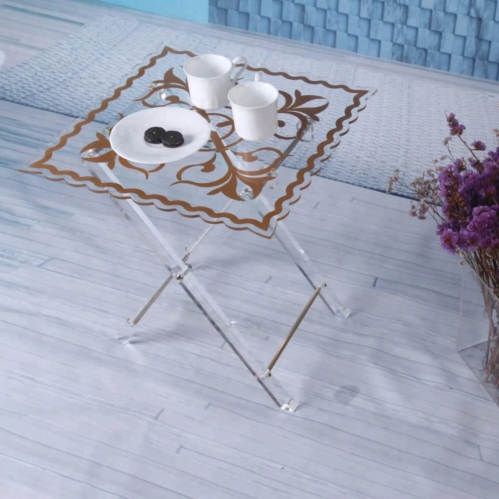 Modern Furniture Transparent Plexiglass Acrylic Fancy Coffee Table