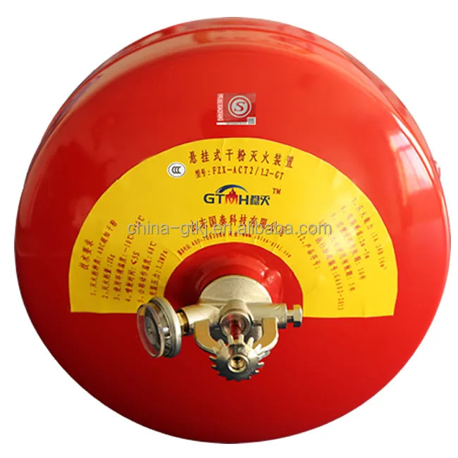 (stored pressure 6KG)hanging dry powder fire extinguisher for firefighting