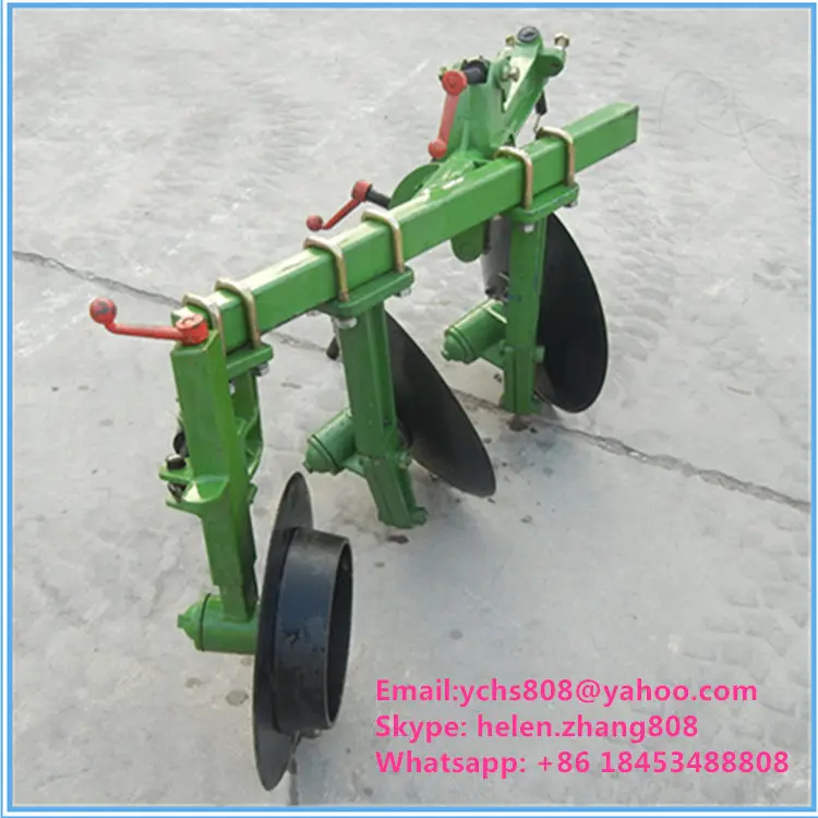 Disc plough for 12-20hp walking tractor
