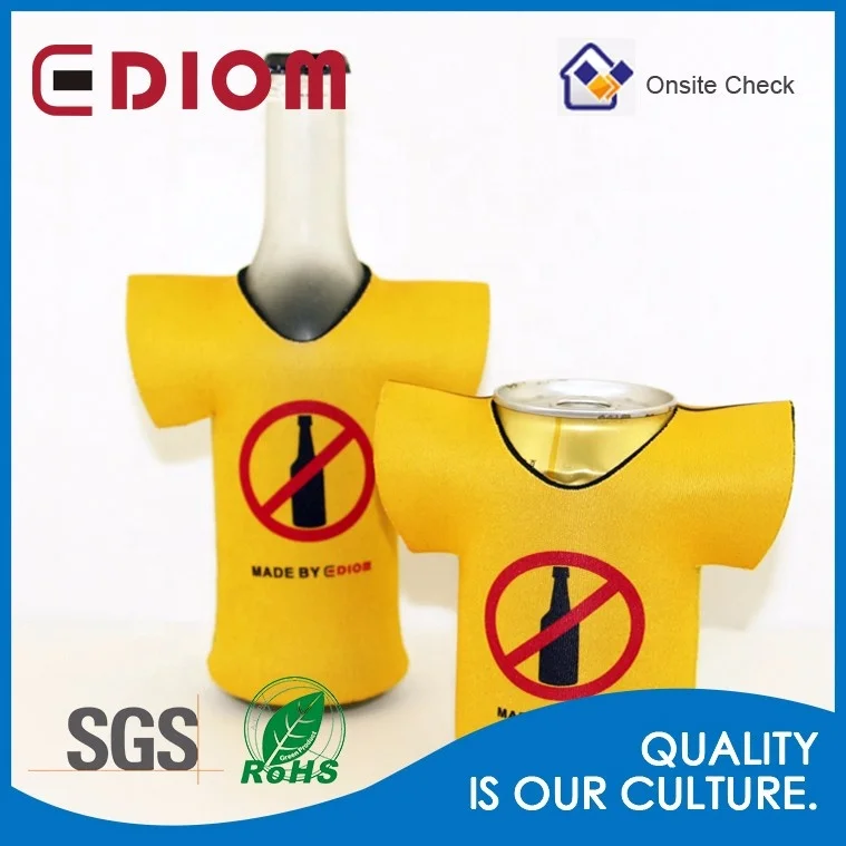 Custom Insulated Neoprene Jersey Beer Bottle Cooler Can Coolie